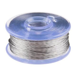 Conductive Thread Bobbin - 12m (Smooth, Stainless)